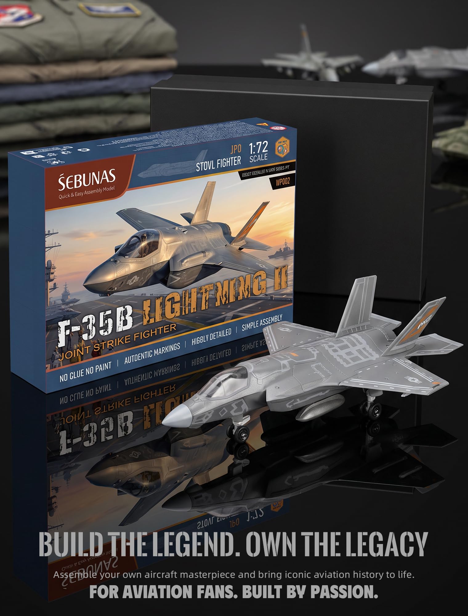 Amazon.co.jp: SEBUNAS 1:72スケール F-35 戦闘機 クイックビルド